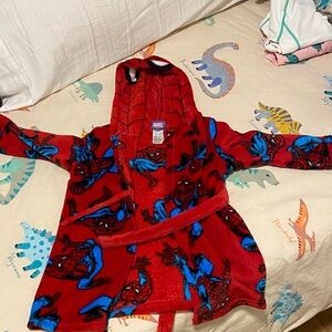 Marvel Spider-Man toddler Bathrobe Size 2-3T